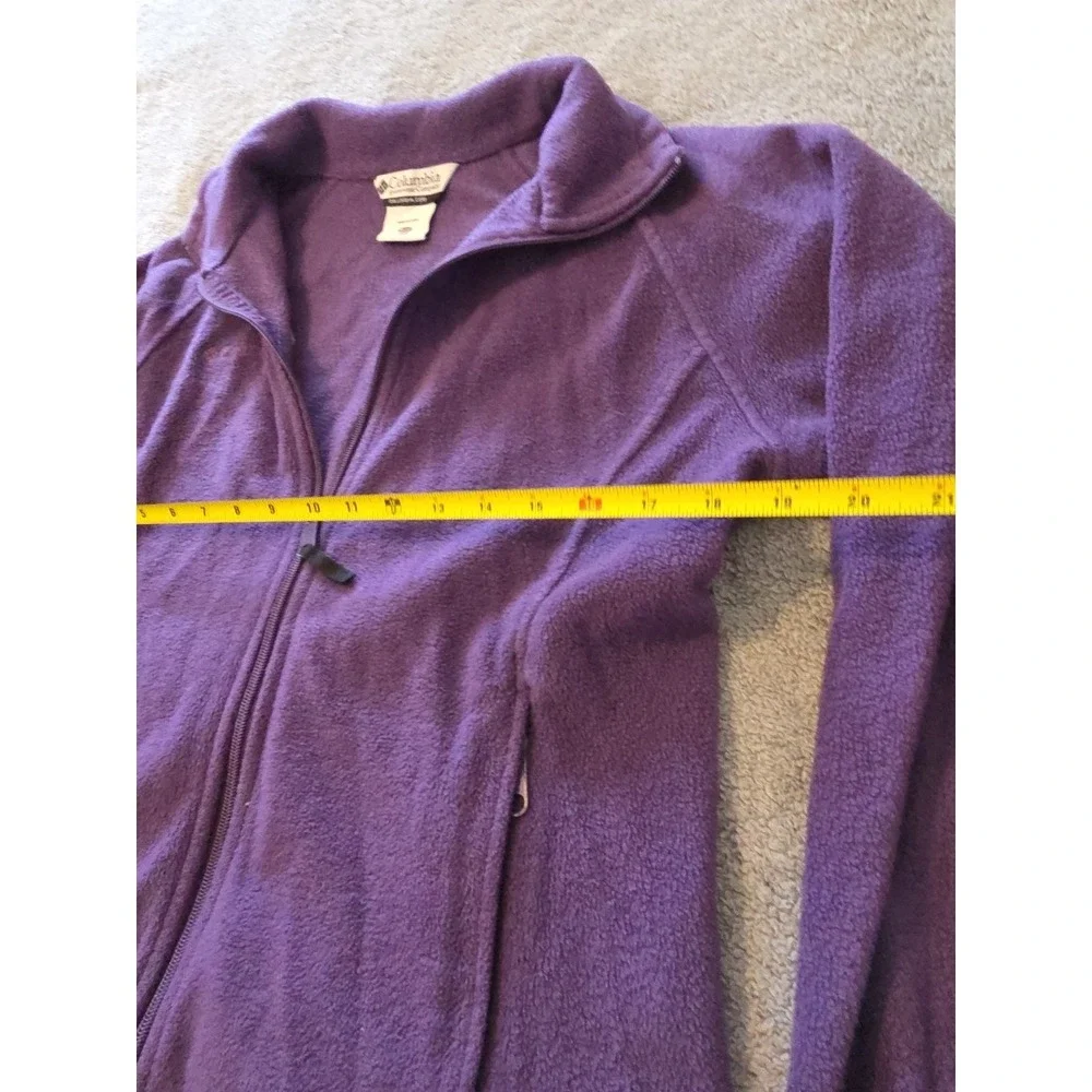 Columbia Sportswear Full Zip Up Fleece Jacket Purple‎ Size 18/20 Kid's